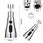 3-Mode High-Pressure Kitchen Sink Faucet Sprayer – Save Water, Clean Faster