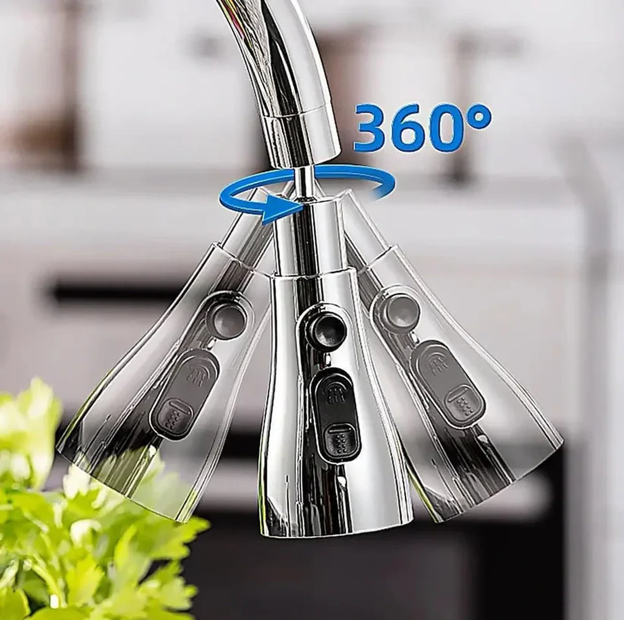 3-Mode High-Pressure Kitchen Sink Faucet Sprayer – Save Water, Clean Faster