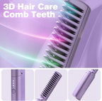 Cordless Mini Hair Straightener – Rechargeable Portable Hot Comb